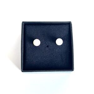 Genuine Pearl Stud Earrings Sterling Silver Vintage